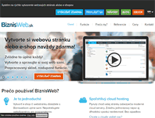 Tablet Screenshot of biznisweb.sk