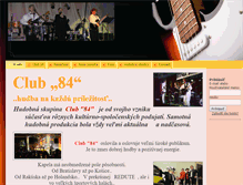 Tablet Screenshot of club84.biznisweb.sk