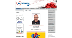 Desktop Screenshot of kardioklub.biznisweb.sk