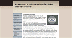 Desktop Screenshot of hharchitekt.biznisweb.sk